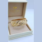 Bracelet Jonc Large Beldi Ciselé Or Jaune – or 18 carats | Tariki
