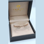 Bracelet Jonc Maillons Or Rose - Serti de Pierres – or 18 carats | Tariki