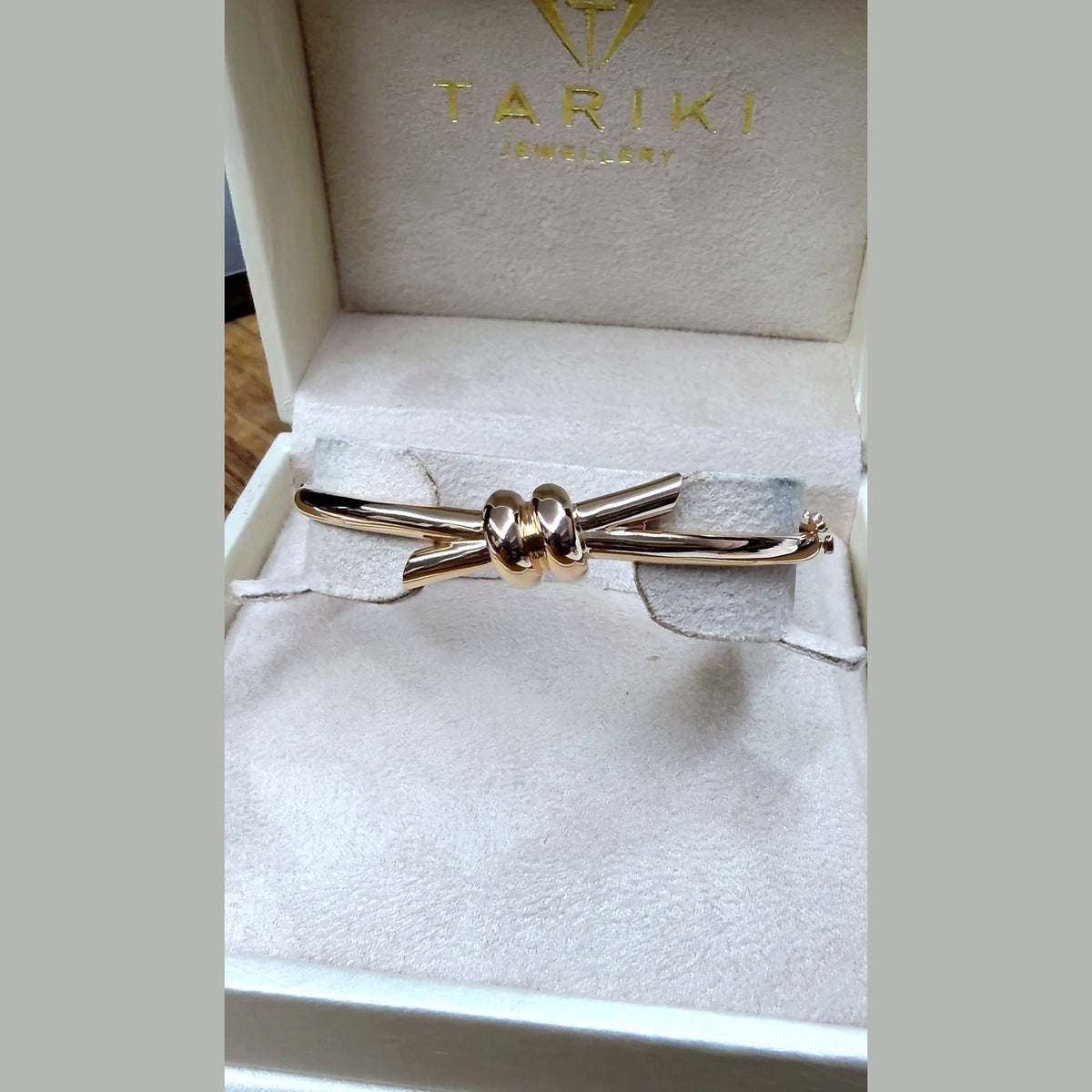 Bracelet Jonc Nœud Or Rose – or 18 carats | Tariki