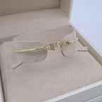 Bracelet Jonc Or Jaune - Motif Serti de Pierres – or 18 carats | Tariki