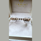 Bracelet Jonc Or Rose - Pastilles Rondes Serti de Pierres – or 18 carats | Tariki
