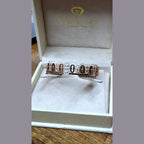 Bracelet Jonc Or Rose - Pavé de Pierres, Pierres Baguettes – or 18 carats | Tariki