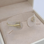 Bracelet Jonc Ouvert Or Jaune - Serti de Pierres – or 18 carats | Tariki