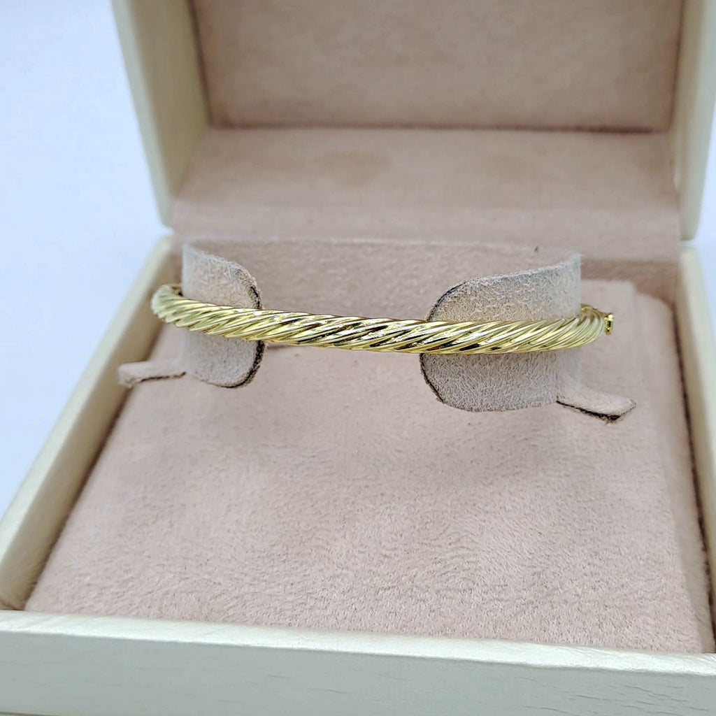 Bracelet Jonc Torsadé Or Jaune – or 18 carats | Tariki