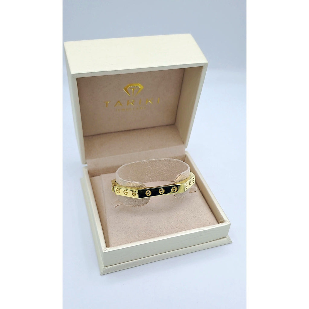 Bracelet Jonc Vis Or Jaune – or 18 carats | Tariki