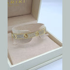 Bracelet Jonc Vis Or Jaune - Pavé de Pierres – or 18 carats | Tariki