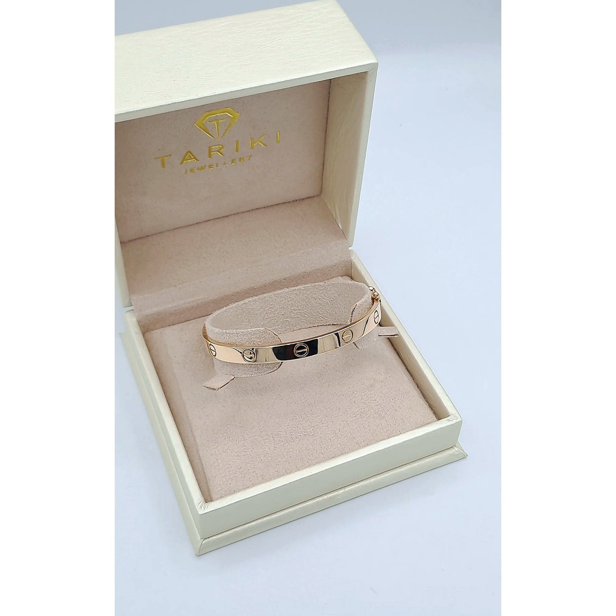 Bracelet Jonc Vis Or Rose – or 18 carats | Tariki