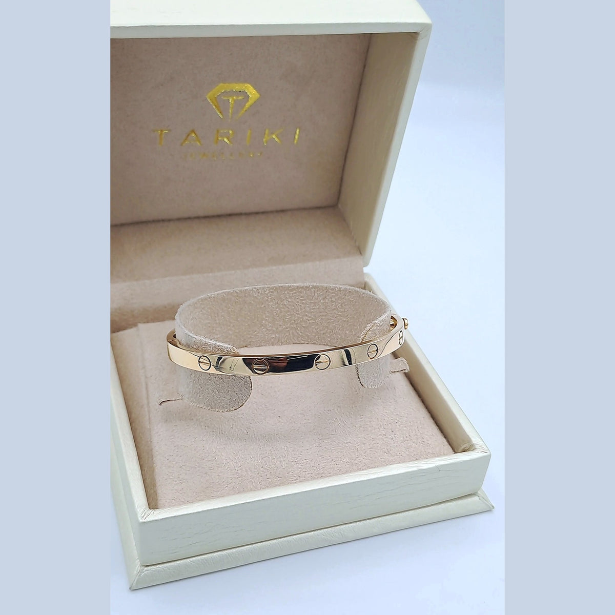 Bracelet Jonc Vis Or Rose – or 18 carats | Tariki