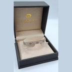 Bracelet Jonc Vis Or Rose - Pavé de Pierres – or 18 carats | Tariki