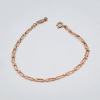 Bracelet Maille Trombone Or Rose – or 18 carats | Tariki