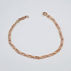 Bracelet Maille Trombone Or Rose – or 18 carats | Tariki