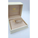 Bracelet Manchette Maillons Or Rose - Plaque Pavée de Pierres – or 18 carats | Tariki