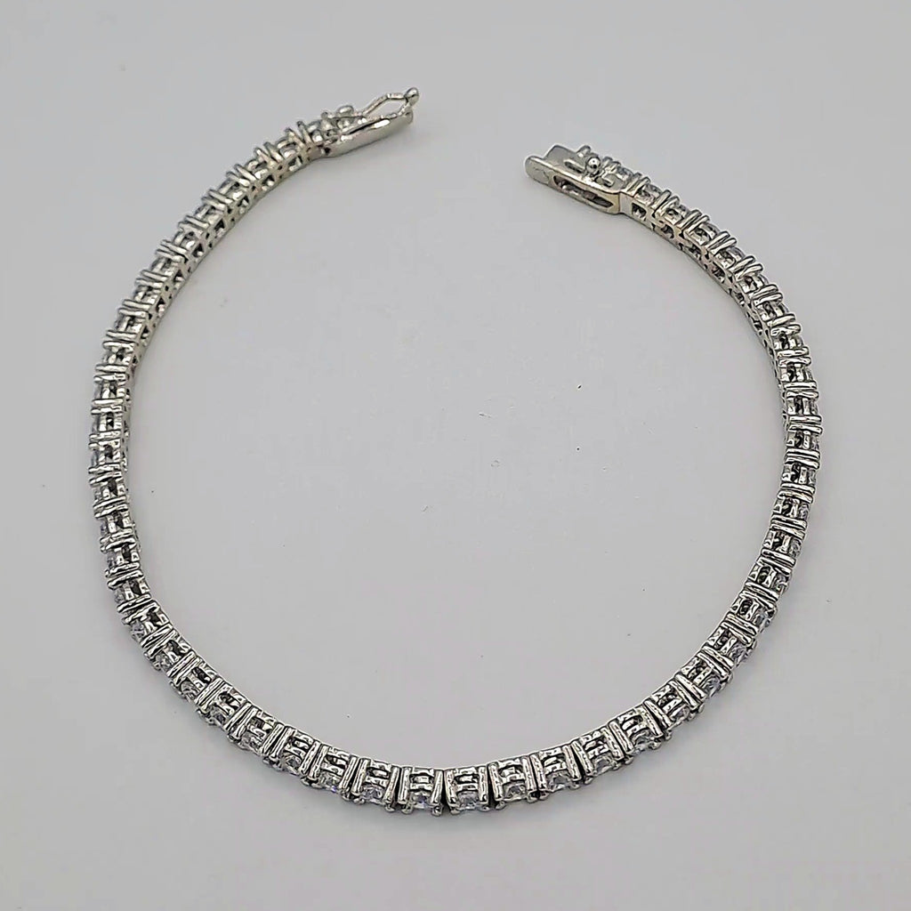 Bracelet Rivière Or Blanc - Serti de Pierres – or 18 carats | Tariki