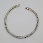Bracelet Rivière Or Blanc - Serti de Pierres – or 18 carats | Tariki