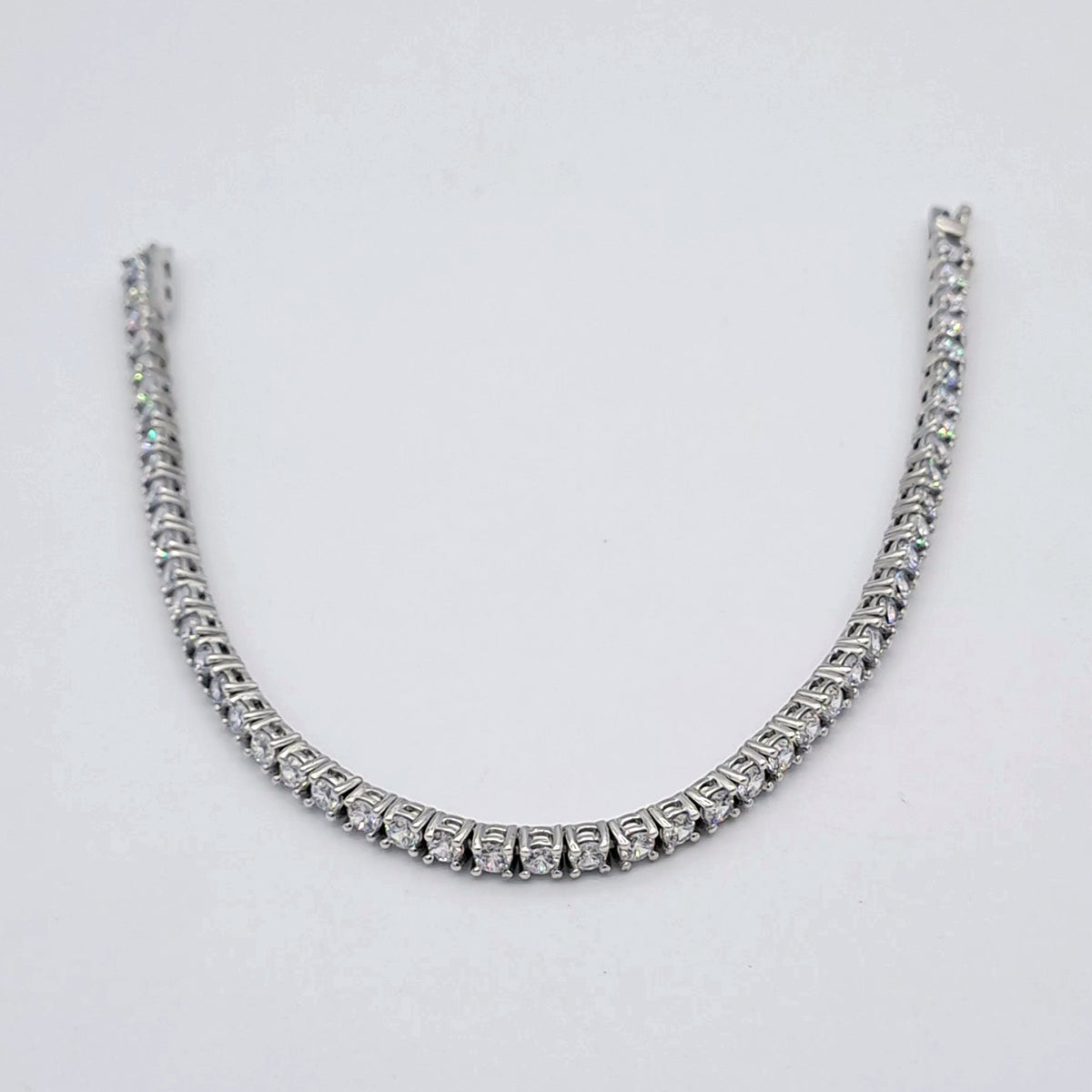 Bracelet Rivière Or Blanc - Serti de Pierres – or 18 carats | Tariki
