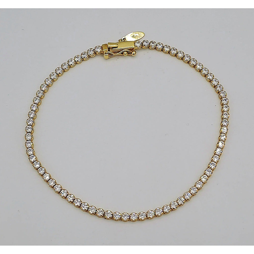 Bracelet Rivière Or Jaune - Serti de Pierres – or 18 carats | Tariki