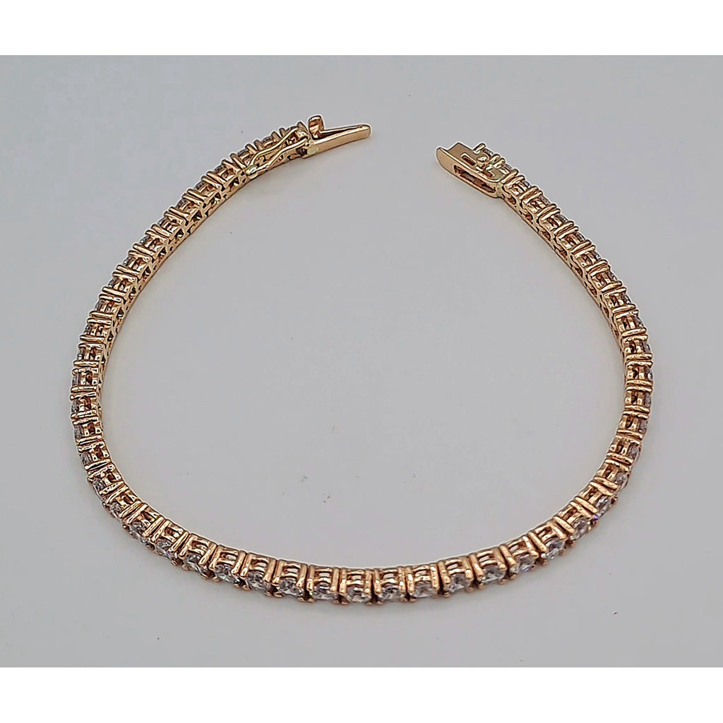 Bracelet Rivière Or Rose - Serti de Pierres – or 18 carats | Tariki