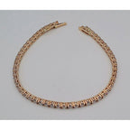 Bracelet Rivière Or Rose - Serti de Pierres – or 18 carats | Tariki