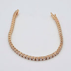 Bracelet Rivière Or Rose - Serti de Pierres – or 18 carats | Tariki