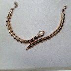 Bracelet Serpent Or Rose - Maillons Articulés – or 18 carats | Tariki