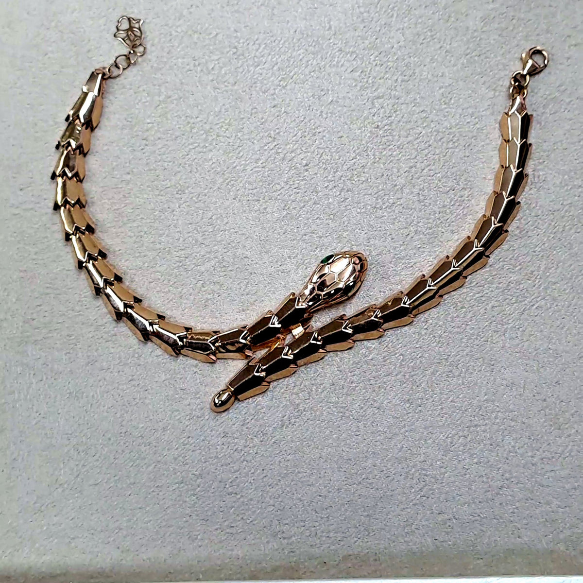 Bracelet Serpent Or Rose - Maillons Articulés – or 18 carats | Tariki
