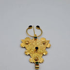 Broche Tazerzit Berbère Or Jaune - Sertie de Pierres – or 18 carats | Tariki