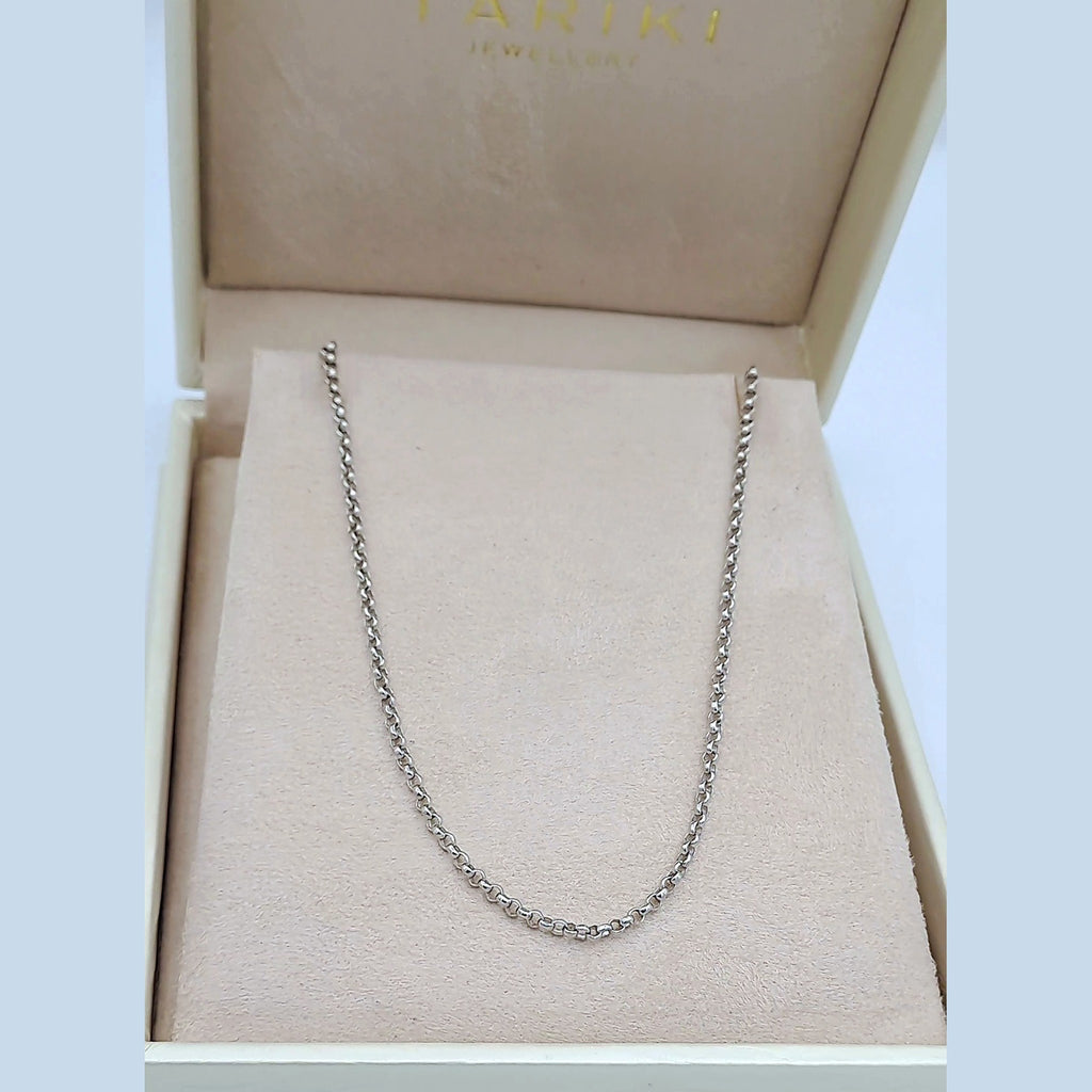 Chaîne Fine Or Blanc – or 18 carats | Tariki