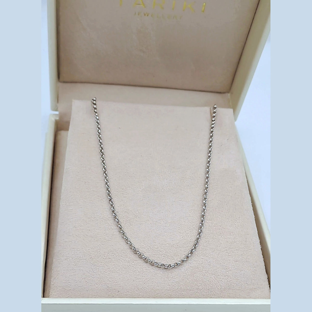 Chaîne Fine Or Blanc – or 18 carats | Tariki