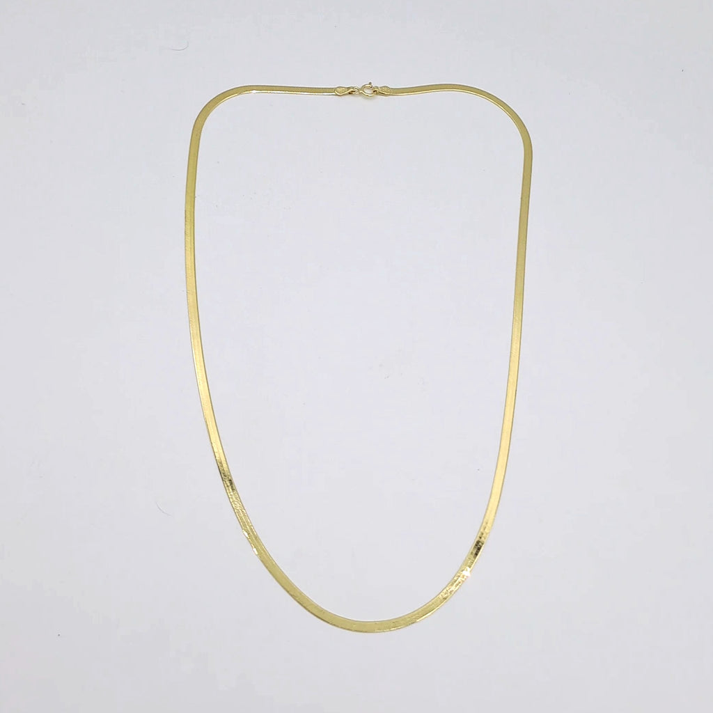 Chaîne Maille Serpent Plate Or Jaune – or 18 carats | Tariki
