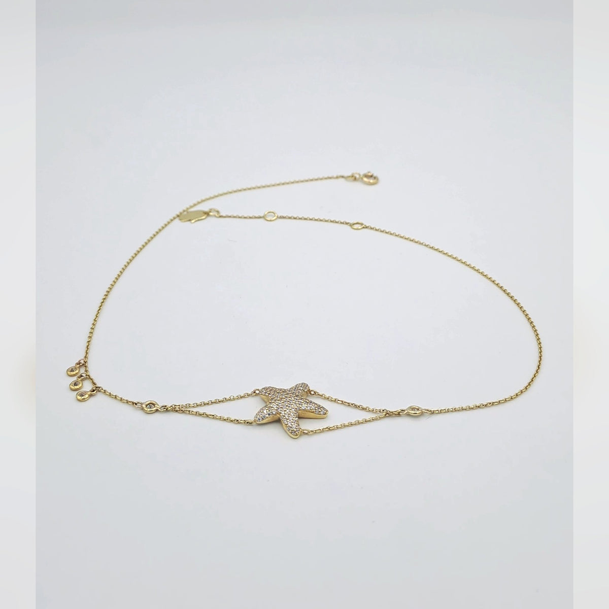 Choker Or Jaune - Étoile Sertie de Pierres – or 18 carats | Tariki
