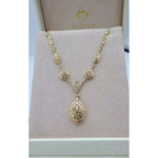 Collier Beldi Ajouré Or Jaune - Pendentif Goutte – or 18 carats | Tariki