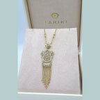 Collier Boulhya Or Jaune - Pendentif Ajouré à Franges – or 18 carats | Tariki
