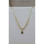 Collier Maille Forçat Ovale Or Jaune - Médaille Ronde – or 18 carats | Tariki