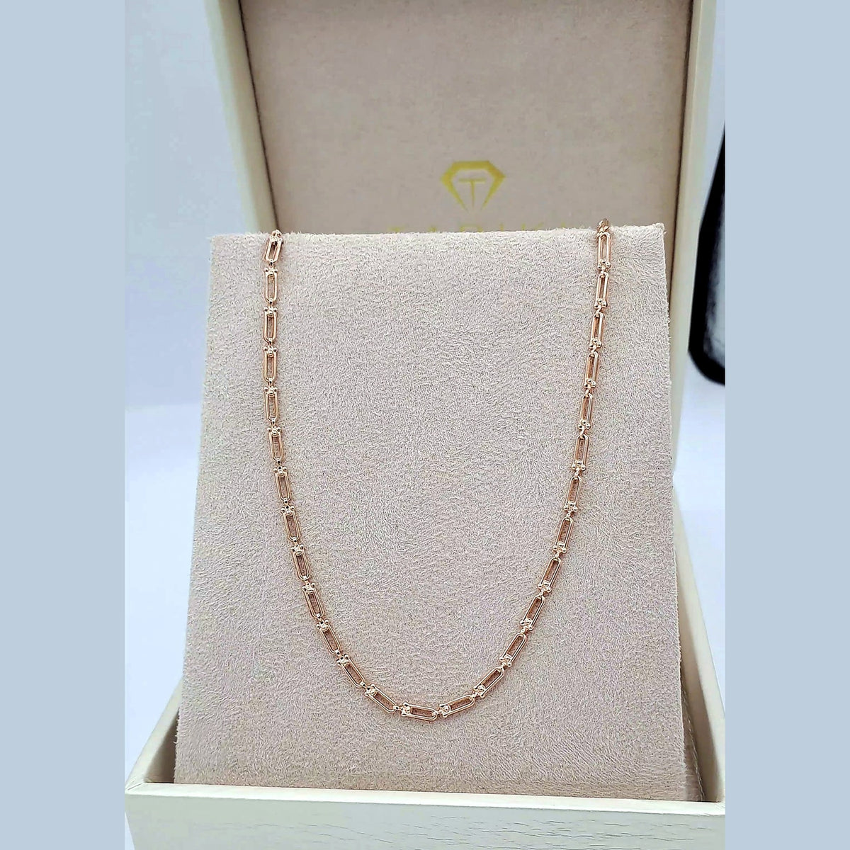 Collier Maille Trombone Or Rose – or 18 carats | Tariki