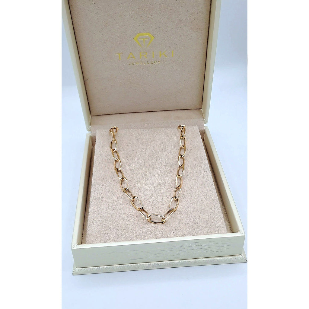 Collier Maillons Ovales Or Rose – or 18 carats | Tariki