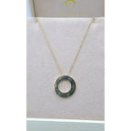 Collier Or Jaune - Pendentif Cercle Vis – or 18 carats | Tariki