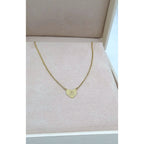 Collier Or Jaune - Pendentif Cœur Gravé – or 18 carats | Tariki