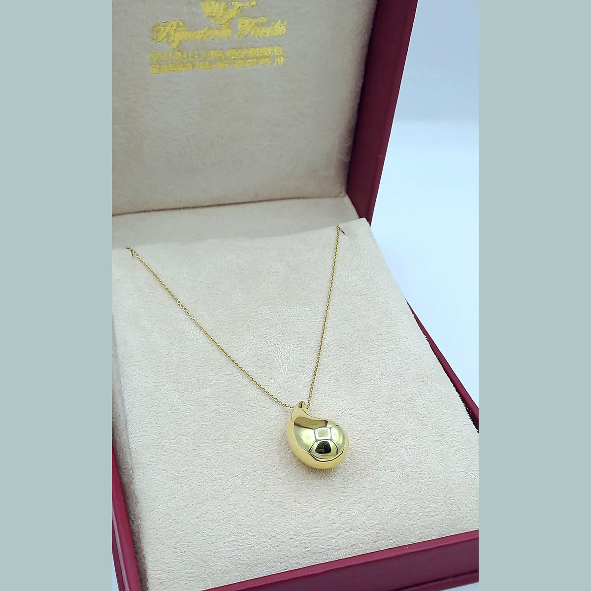 Collier Or Jaune - Pendentif Goutte Bombée – or 18 carats | Tariki