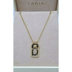 Collier Or Jaune - Pendentif Porte Marocaine Sertie, Pierre Verte – or 18 carats | Tariki