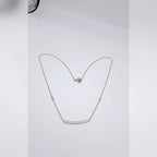Collier Or Rose - Barrette Sertie de Pierres – or 18 carats | Tariki