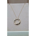 Collier Or Rose - Pendentif Cercle Vis – or 18 carats | Tariki
