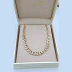 Collier Ras du Cou Maille Cubaine Ciselée Or Rose – or 18 carats | Tariki