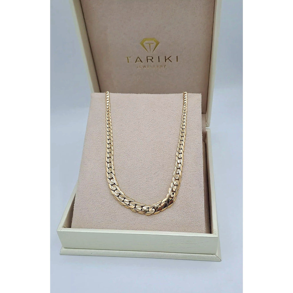 Collier Ras du Cou Maille Cubaine Or Jaune – or 18 carats | Tariki