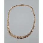Collier Ras du Cou Maille Cubaine Or Rose – or 18 carats | Tariki