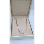 Collier Ras du Cou Maille Cubaine Or Rose – or 18 carats | Tariki