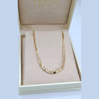 Collier Ras du Cou Maille Plate Or Rose – or 18 carats | Tariki