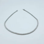 Collier Rivière Or Blanc - Serti de Pierres – or 18 carats | Tariki