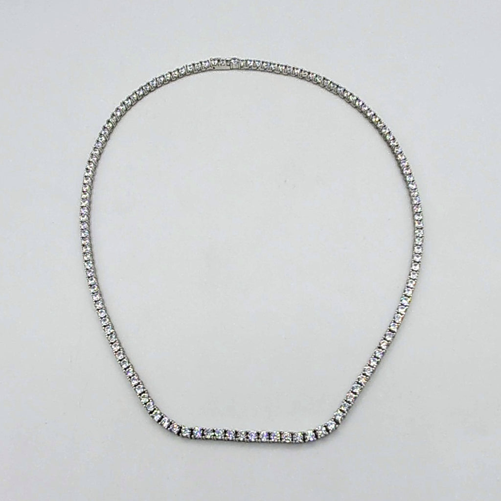 Collier Rivière Or Blanc - Serti de Pierres – or 18 carats | Tariki