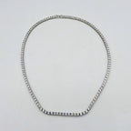 Collier Rivière Or Blanc - Serti de Pierres – or 18 carats | Tariki