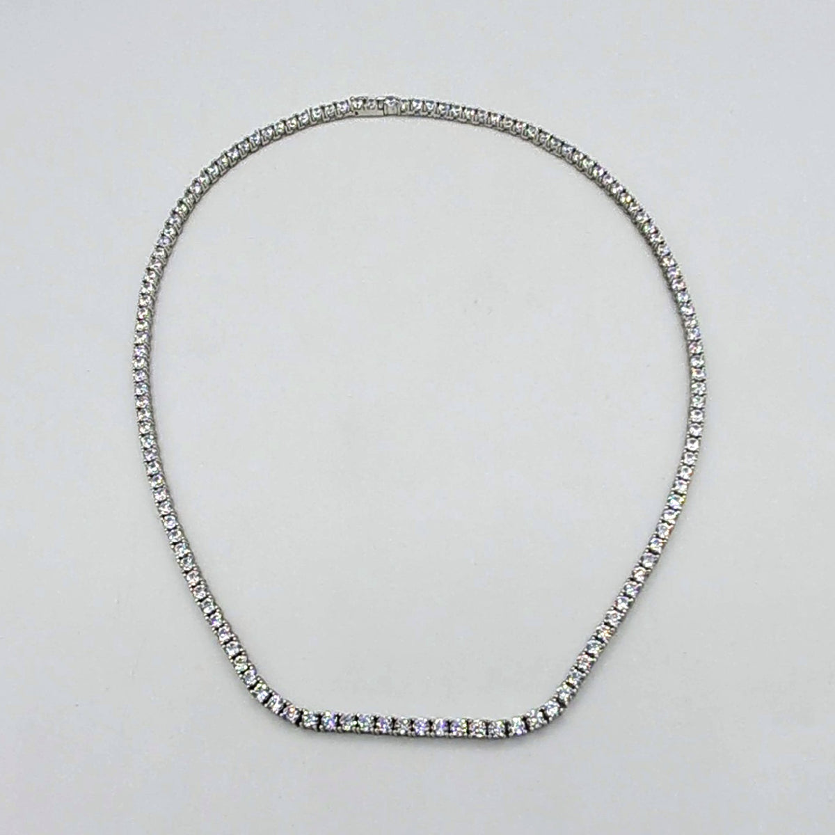 Collier Rivière Or Blanc - Serti de Pierres – or 18 carats | Tariki